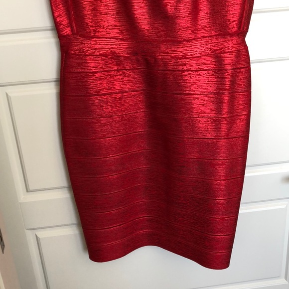 NWT Sexy, Metallic Red Bandage dress - Picture 3 of 7